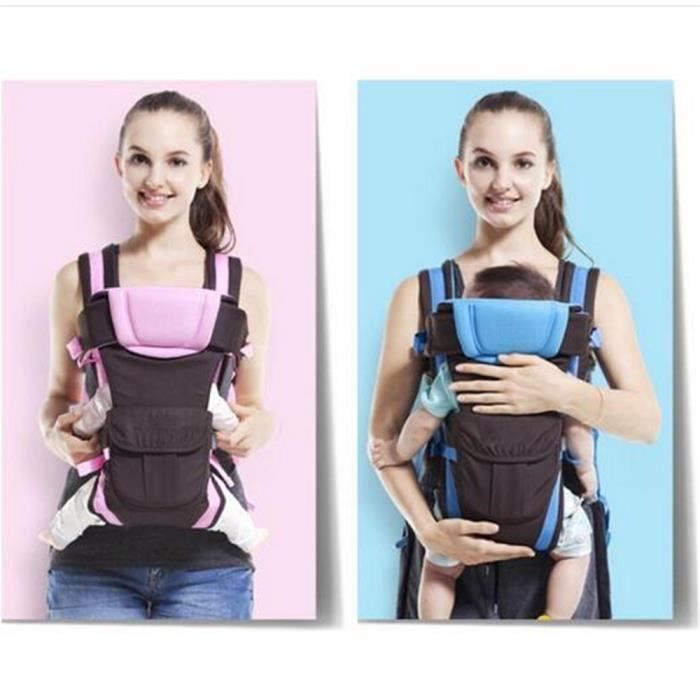 Porte Bebe Dorsal Ventral Ergonomique Sangle P Bleu Cdiscount Pret A Porter