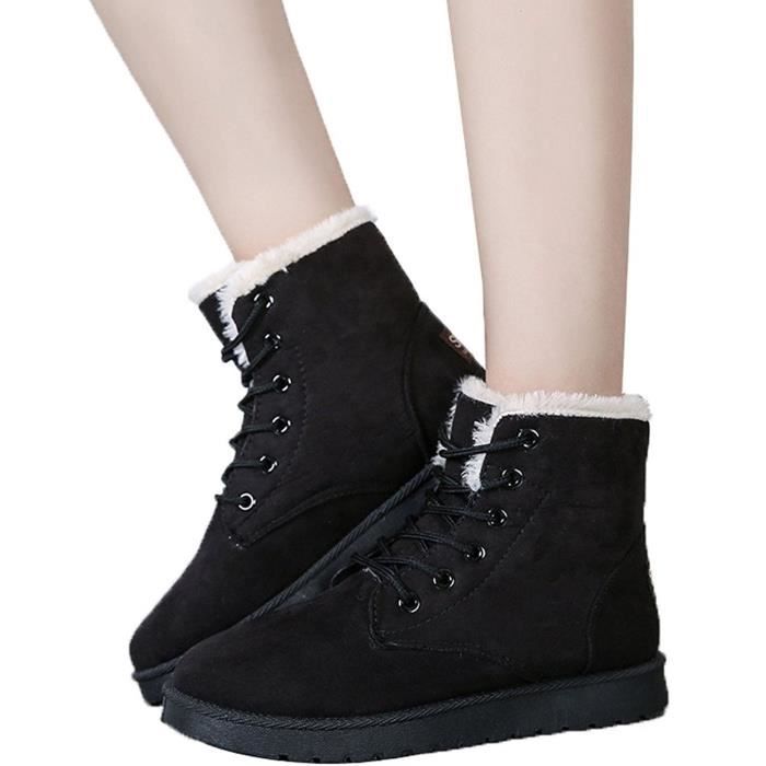 Bottes Femme Gothiques Punks à Lacets Talon Bloc Plateau Haut – PU Cuir Style Moto EU