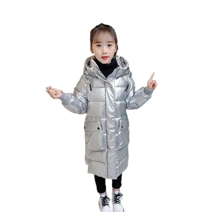 Doudoune argentée fille on sale