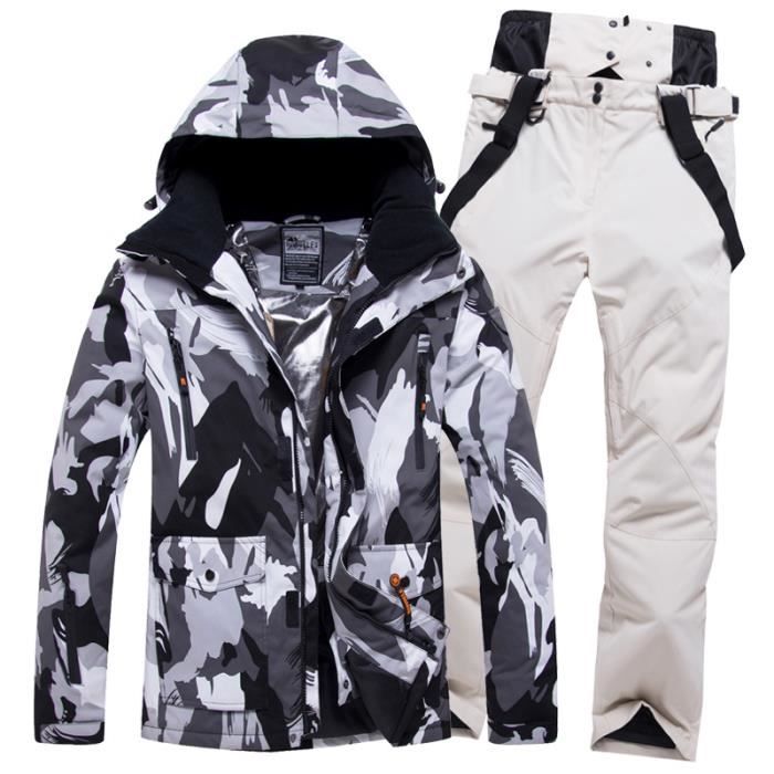 JJZZ Vêtements de ski Combinaison De Ski Hommes Neige Ski Homme :  : Mode