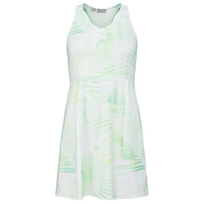 head tennis dress spirit robe fille, vert imprimé, 152, pastel green-print, 152 cm