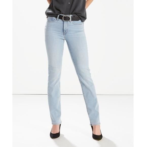 Jeans Levi's 314 Shaping Straight Bleu pour femmes. 19631 0056. Bleu Bleu -  Cdiscount Prêt-à-Porter