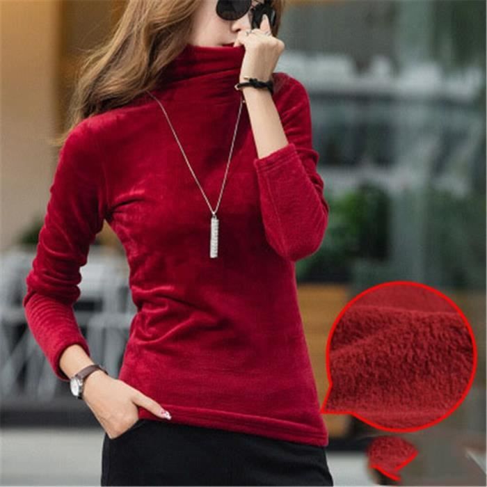 Pull col roulé pour femme