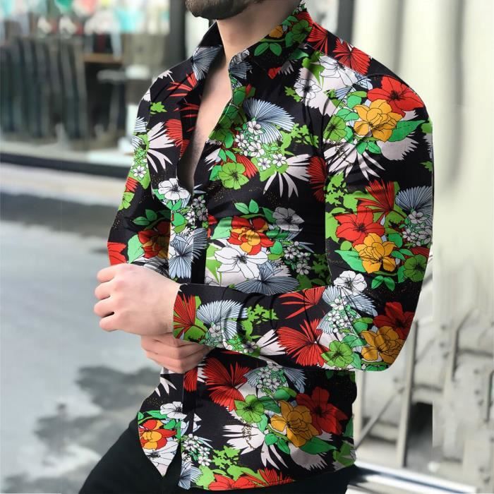 Chemise décontractée à manches longues pour hommes - JZS041- JZS043