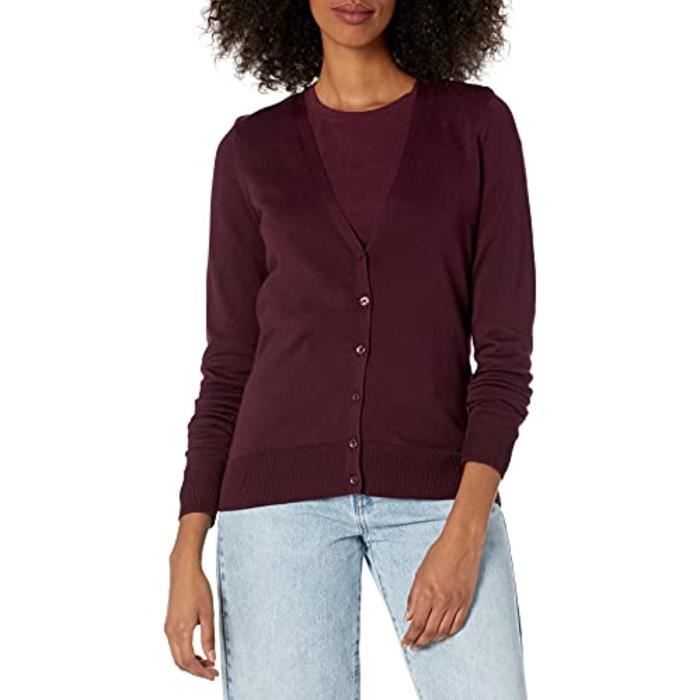 Gilet Long Surdimensionné Femme - Coton Mélangé Épais Et Doux - Coupe Large - Essentials