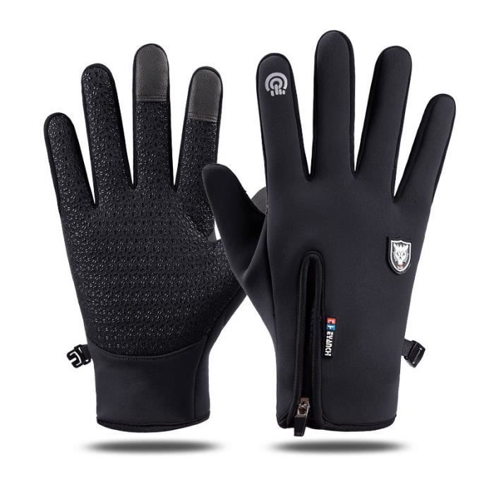 Gants Hiver Chaud Sports Tactiles Antidérapants - Bleu - Mixte