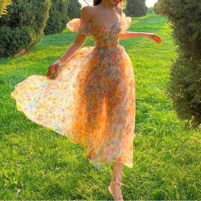 Robe mi longue top a bretelle