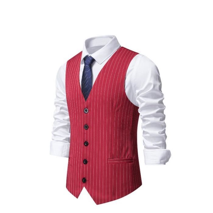 Gilet costume hotsell homme rouge