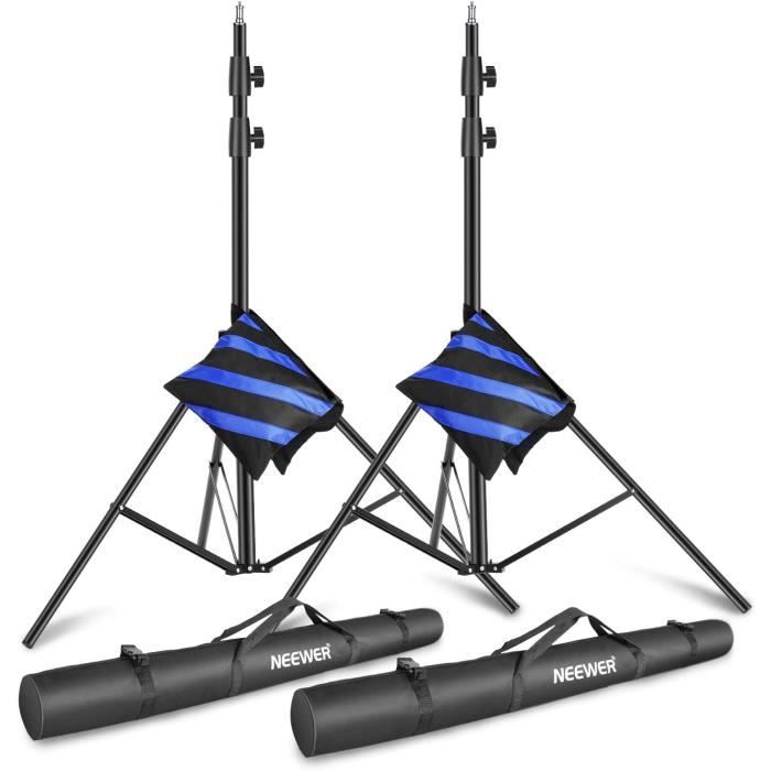 NEEWER ST-280AC Trépied d'Éclairage 280cm en Métal à Coussin d'Air