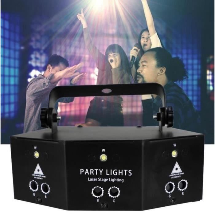 Barre Laser DJ à Tête Mobile – 6 Yeux RVB – Tri Faisceau – Effets Lumineux – NEUVE