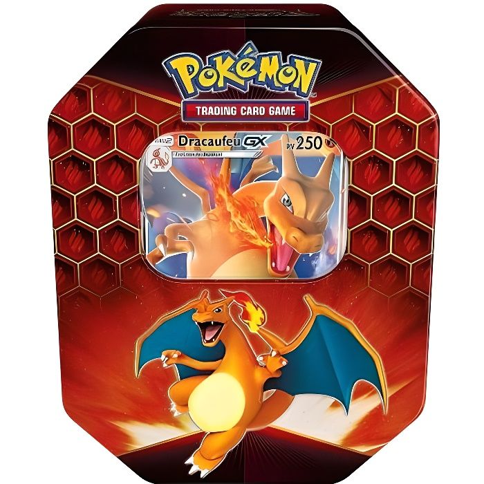 Pokebox Dracaufeu Gx Carte Francaise A Collectionner Pokemon Boite Metal Cdiscount Jeux Jouets