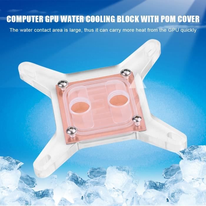 Qiilu bloc cpu Water Cooling Block, Computer Cooling Block for Computer ...