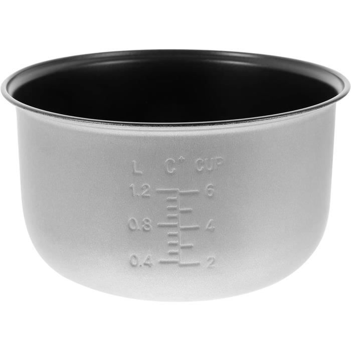 Bac Intérieur En Alliage D'aluminium 2 L Pour Cuiseur à Riz - Remplacement Ou Accessoire - Dimensions 18,5x18,5x10,8 Cm