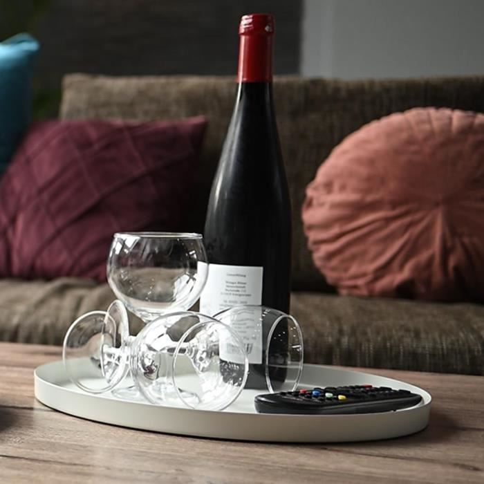 Blümelhuber Boho Assiette décorative beige - Plateau décoratif rond - Assiette décorative - 33 x 33 cm - 5