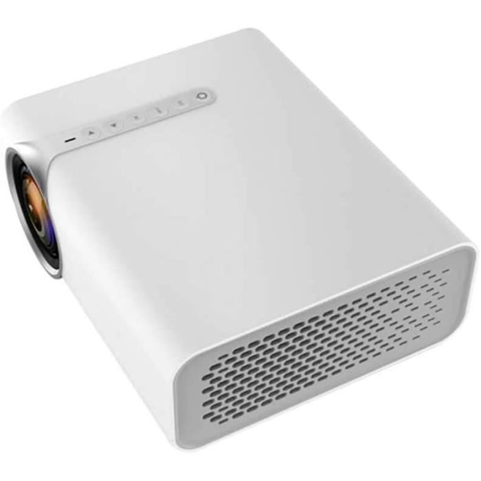 Mini Projecteur Portable 4K Supporté - 18000 Lux, Rotation 180°, Correction Trapézoïdale Auto - Compatible TV Stick, Wi-Fi 6