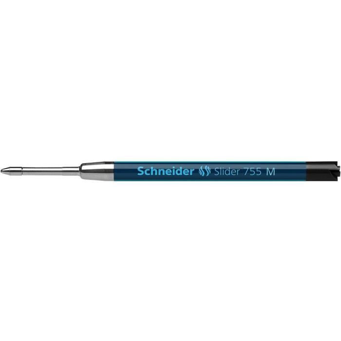 Lot De 10 Stylos Bille Schneider Viscoglide Pointe Moyenne Noir - Écriture Fluide Et Confortable
