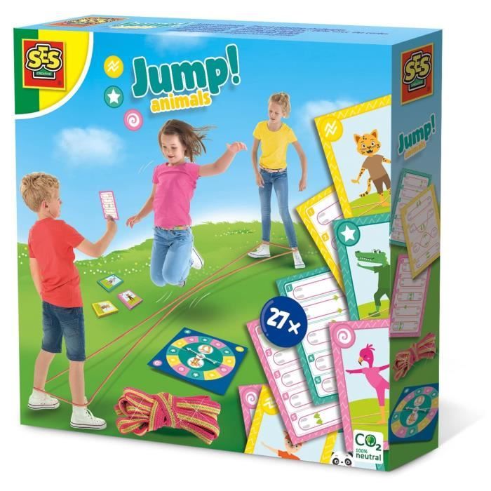 Jump! Animals - Sauts &agrave; l'&eacute;lastique : d&eacute;fis  avec  des cartes