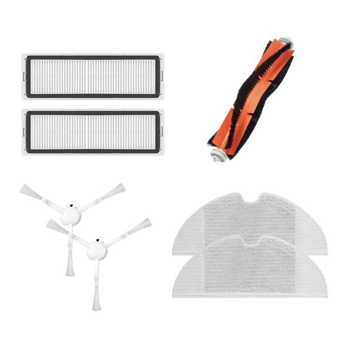 Pièces De Rechange Pour Robot Aspirateur Venga VG RVC 3000 - 4 Brosses Latérales, 1 Brosse Rouleau, 3 Filtres, 3 Serpillères