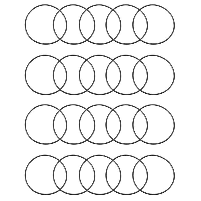 SOURCING MAP Joint Torique 47mm OD 41mm ID 3mm Largeur Métrique Nitrile Caoutchouc Joint