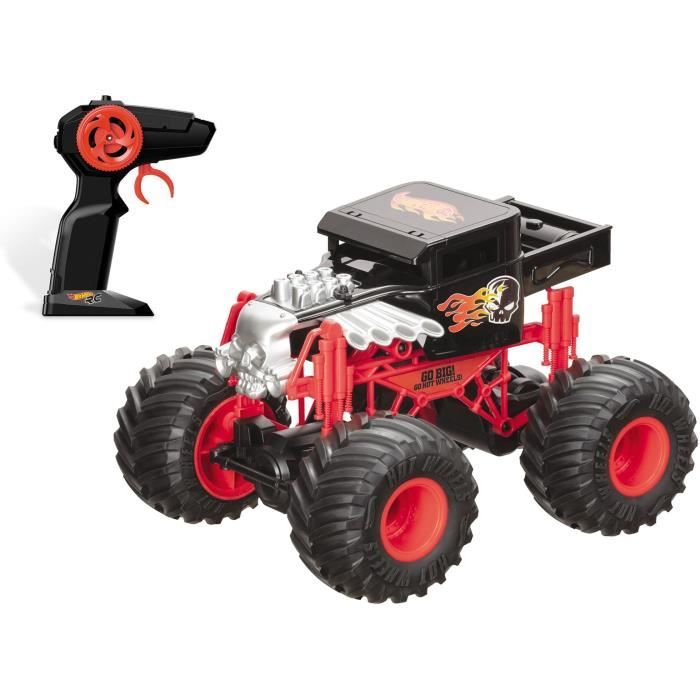 véhicule radiocommandé mondo motors hot wheels bone shaker monster truck 28cm