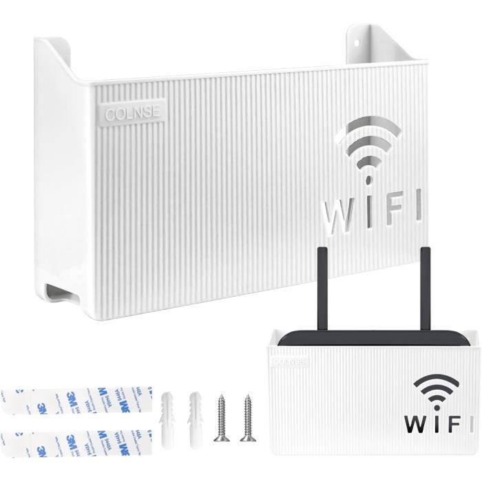 FAELNK Routeur Boîte de Rangement Murale pour Routeur WiFi Support Box ...