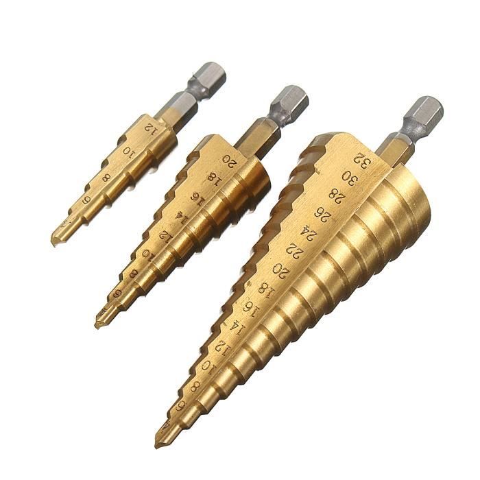 12-100 mm HSS Titane Foret Trou Scie en acier inoxydable alliage métallique Cutter