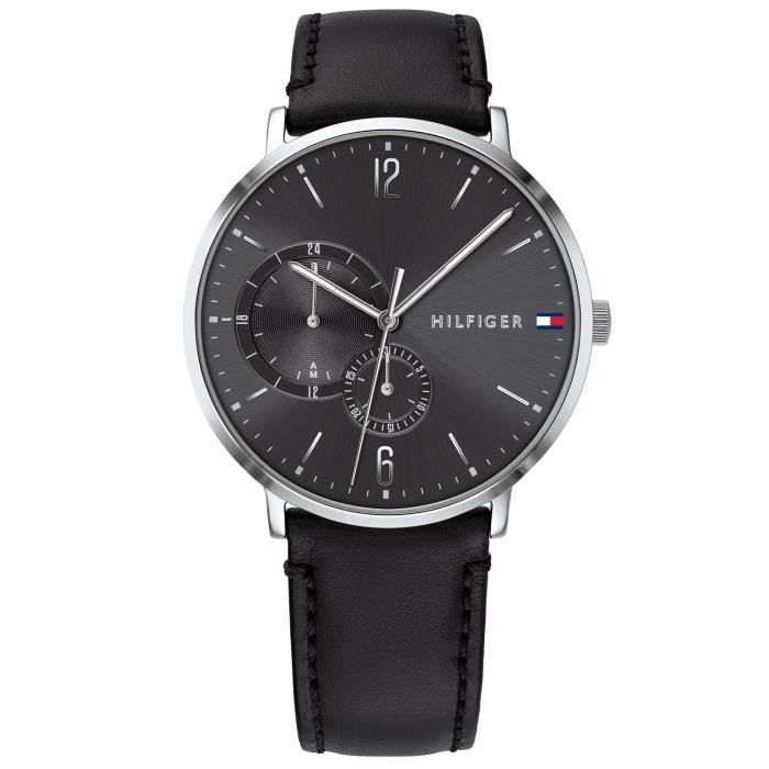 TOMMY HILFIGER Montre  Jake 1791509 Classique bracelet cuir noir