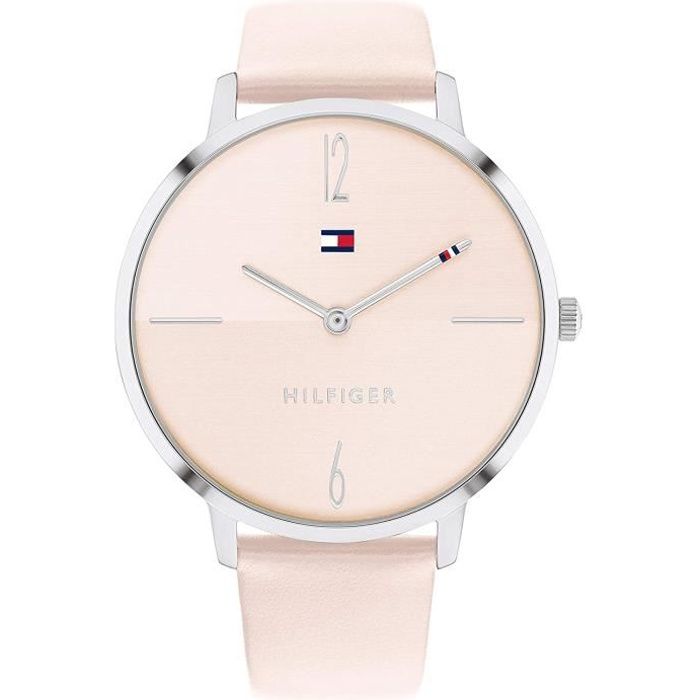 Montre tommy hilfiger femme cuir online