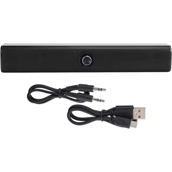 Barre De Son Bluetooth 20 W – Portable, Connexion Filaire/sans Fil | Compatible TV, Design Compact, Home Cinéma, 12h Autonomie - 6