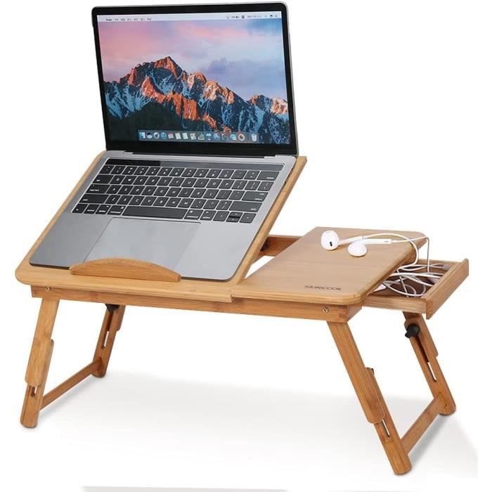 Bureau de lit Plateau de support de table réglable pour ordinateur