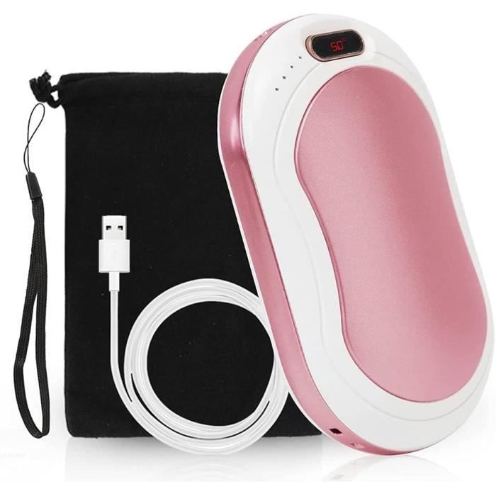Chauffe-mains Rechargeable USB 10000mAh – Double Face, 3 Niveaux De Chaleur (40-55°C), écran, Batterie Externe 3 Ports – Cadeau Hiver, Outdoor