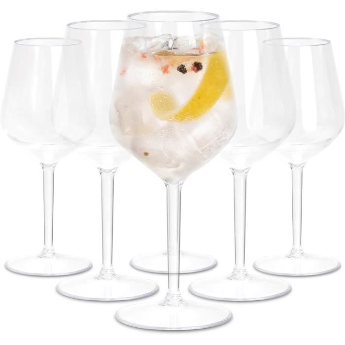 Verre à Pied Plastique WUITOKI Verres En Plastique Premium (Tritan), 6 Pièces, 51cl, Lavables Verre A Pied Plastique Verre à Pied Plastique WUITOKI Verres En Plastique Premium (Tritan), 6 Pièces, 51cl, Lavables Verre A Pied Plastique