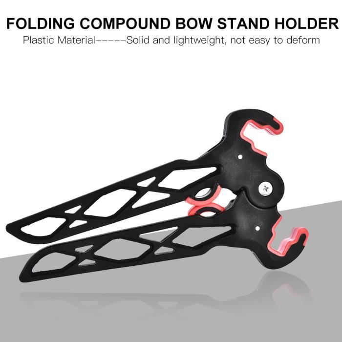 Support D'arc Pliable Pour Tir à L'arc - Compatible Arc Recourbé, Longbow, Compound - Hauteur 44,4 Cm, Stable