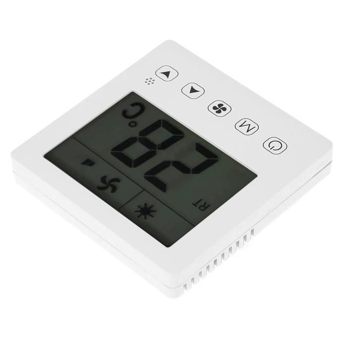 VINGVO Thermostat de ventilo-convecteur Thermostat AC220V Contrôleur de