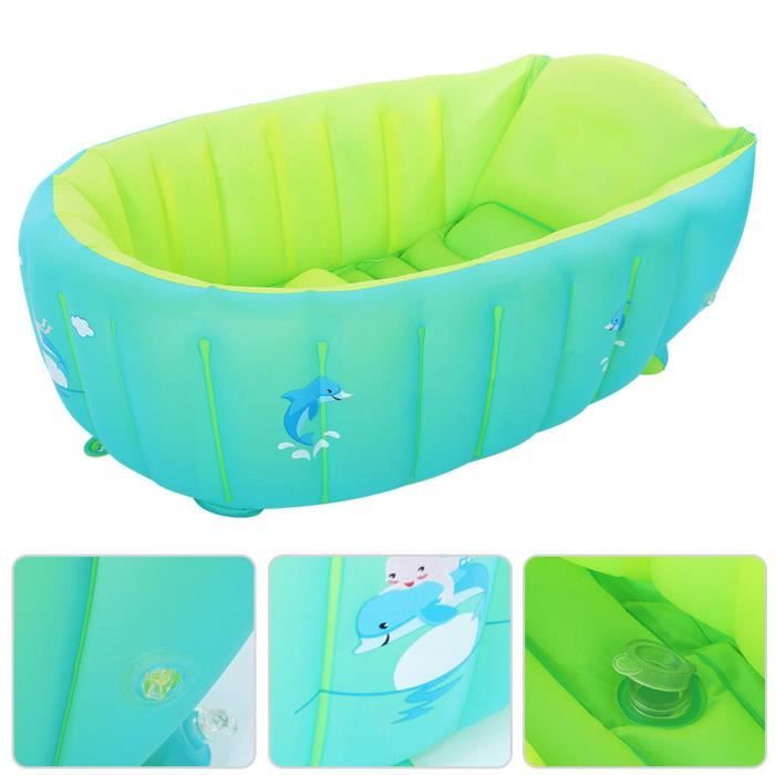 Baignoire Bébé Pliable Portable - Pour 0 à 6 Ans, Valve De Vidange, Isolation Thermique, Antidérapante - 5