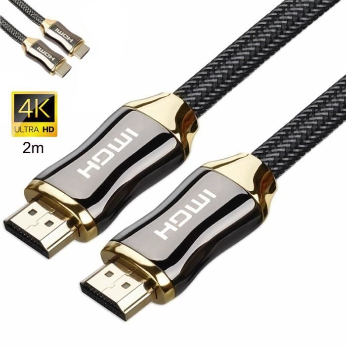 Câble HDMI 4k [2m] - Câble HDMI 2.0 en Nylon