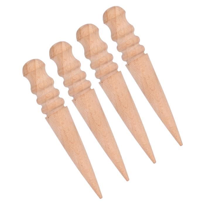 5 Embouts Brunissage Cuir Pour Outil Rotatif – 5 Styles Ébène Polie, Outils Pour Lisser & Finir Les Bords Cuir