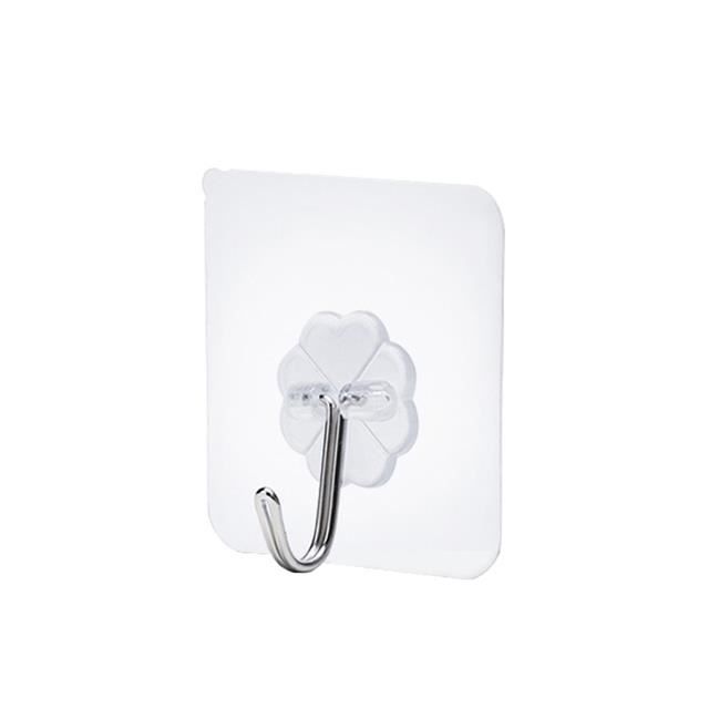 Support Mural Transparent Pour Bandeaux & Accessoires - Capacité 5kg - Adhésif Sans Perçage - Pour Porte & Mur