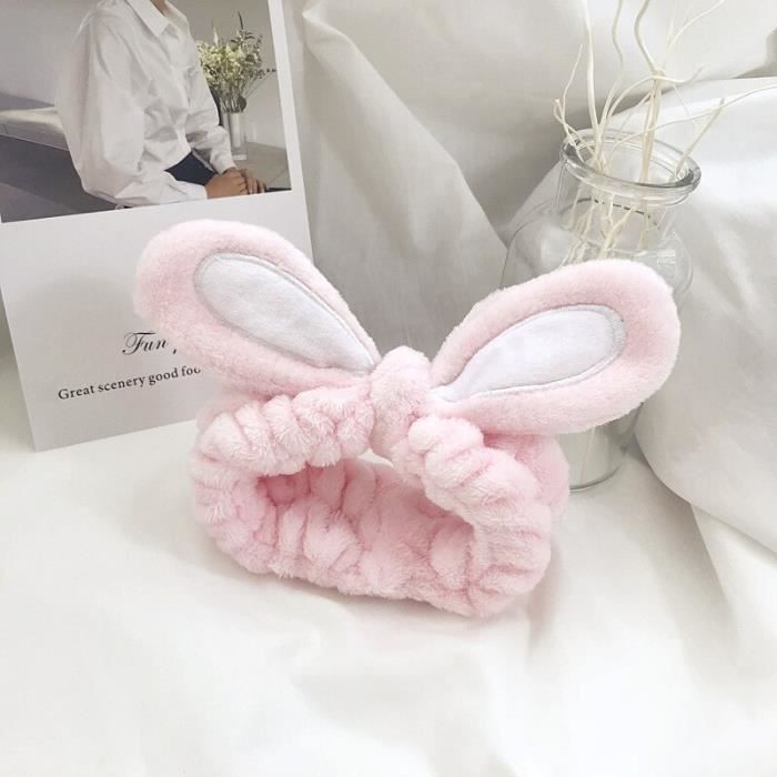 Bandeau De Spa Bath & Body Works Oreilles De Lapin Blanc - Coton Doux, Neuf Avec étiquettes