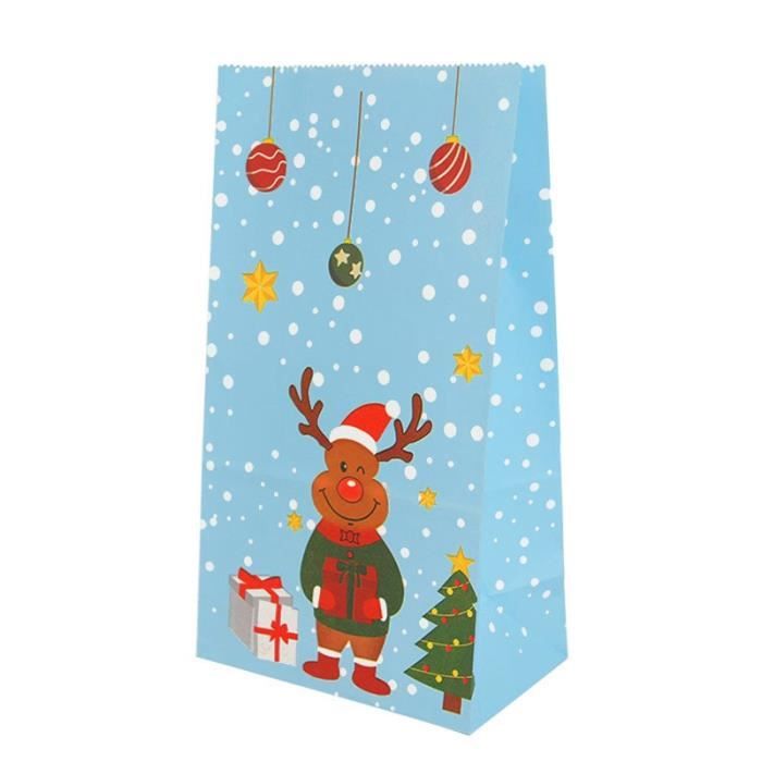 B05 Sacs Cadeaux De No l En Papier Kraft 23x13cm Xms sac D emballage b05-sacs-cadeaux-de-no-l-en-papier-kraft-23x13cm-xms-sac-d-emballage