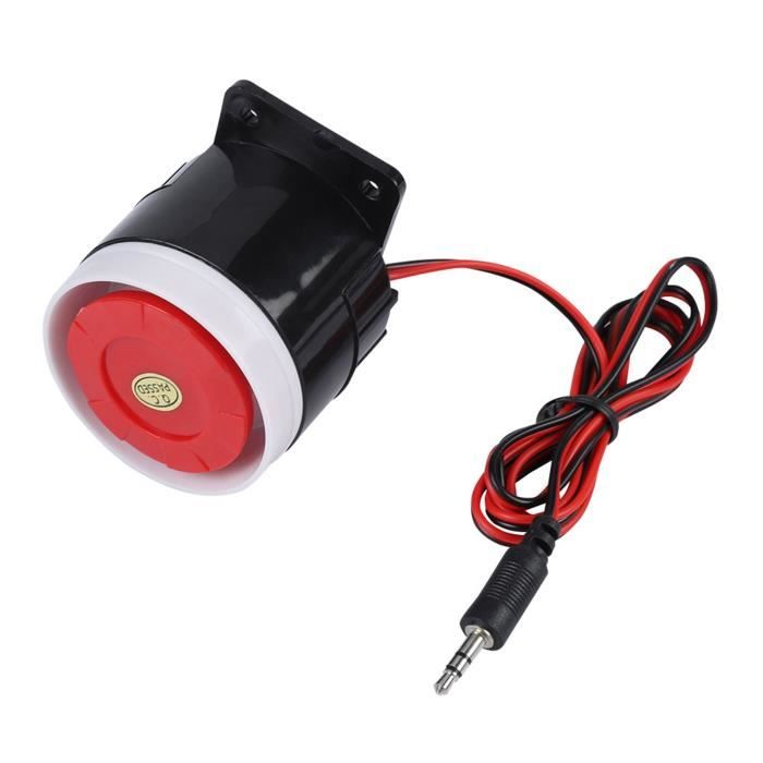Klaxon Sirène Moteur Rouge 12V - Alarme Puissante Pour Voiture, Moto, Camion & Véhicules Électriques