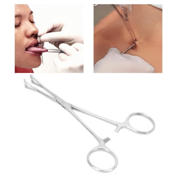 LIH Kit de piercing professionnel pince à piercing en acier inoxydable  aiguille de piercing (pince ouverte triangulaire) - Cdiscount Au quotidien
