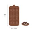 2 PCS Moule Silicone Chocolat, Moule Mini Tablette Chocolat 12 Cavités   Maison, Pralines, Bonbon, Gaufres, Décoration de Gateau-1