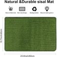 tapis griffoir chat - sisal, durable, antidérapant, convient pour chauffage au sol, entretien des griffes, tapis en sisal pour mur-1