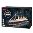 Puzzle 3D Bateau - Maquette Titanic A Construire avec LED, Puzzles 3D, Maquettes De Navires, Jeux D'assemblage, 266 Pièces, 4h-1