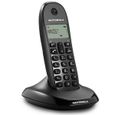 Téléphone sans fil Motorola Classic LITE C10 Trio - Noir - DECT - Répertoire 50 contacts - Mains libres-1