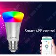 TD® Ampoule Haut parleur bluetooth connectée intelligente coloré LED contrôle éclairage maison changement couleur lampe ambiance-1