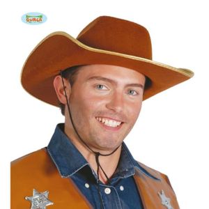Cappello Playmobil Marrone Per Bambini - Accessorio Cowboy Playmobil (0450) Usato