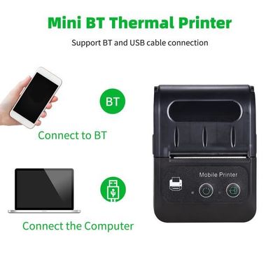 Usb sans fil bluetooth imprimante portable thermique pour smartphone