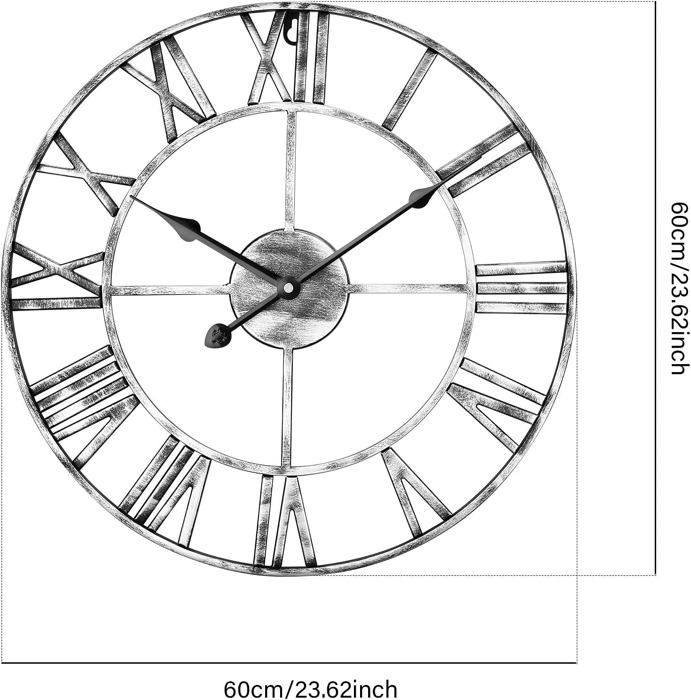 Cadran Horloge Pendule – Émail Chiffres Romains Laiton – Pour Pièces